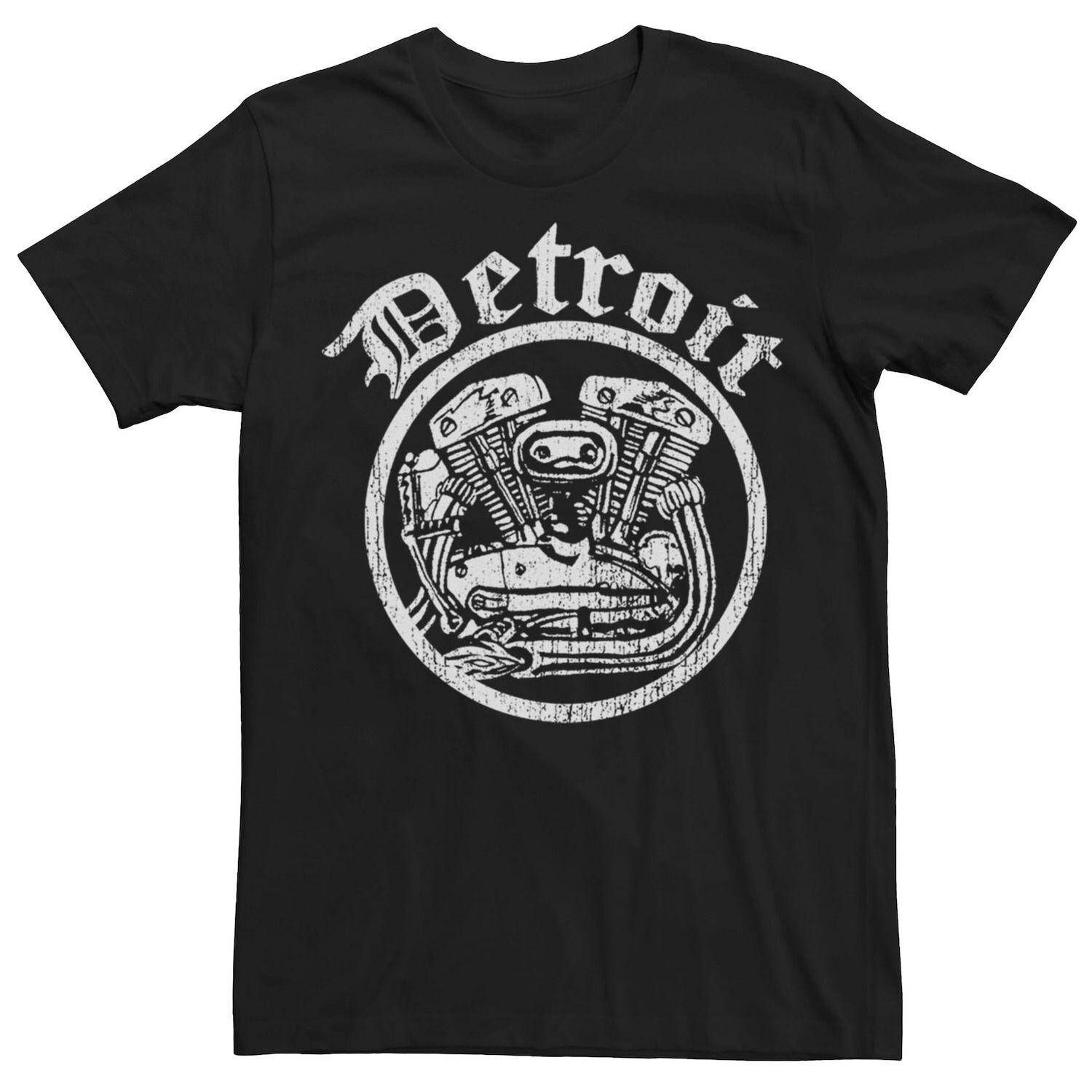 

Мужская футболка с логотипом Motor Detroit Circle Licensed Character