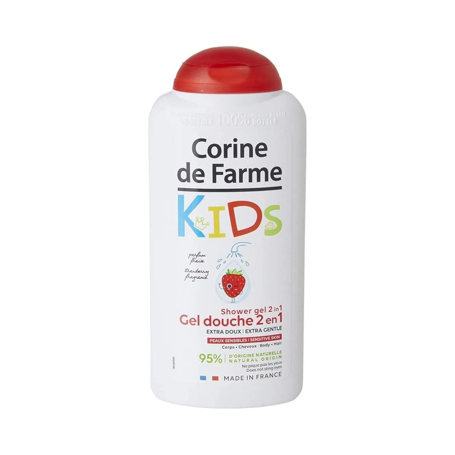 Детский гель для душа 2-в-1 Corine de Farme Kids с ароматом клубники 300 мл Corine De Farme