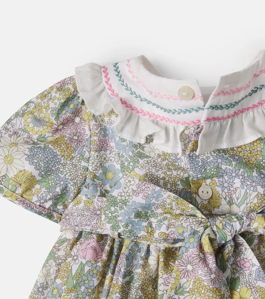 Комплект Baby Charlotte из хлопкового платья и панталон Pepa London, мультиколор — фото 3