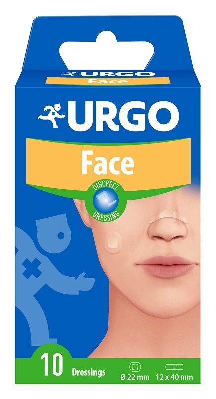 

Небольшие перевязочные пластыри Urgo Face Małe Dyskretne Opatrunki, 10 шт