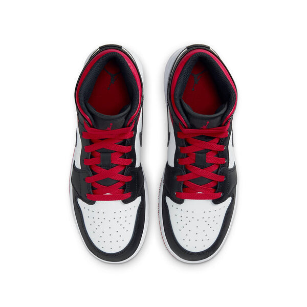Кроссовки 1 mid 'gym red black toe' Air Jordan, красный — фото 3