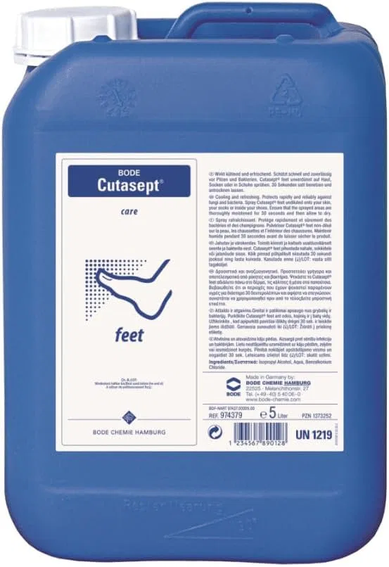 Дезинфицирующий спрей для ног Cutasept feet 5 л Bode