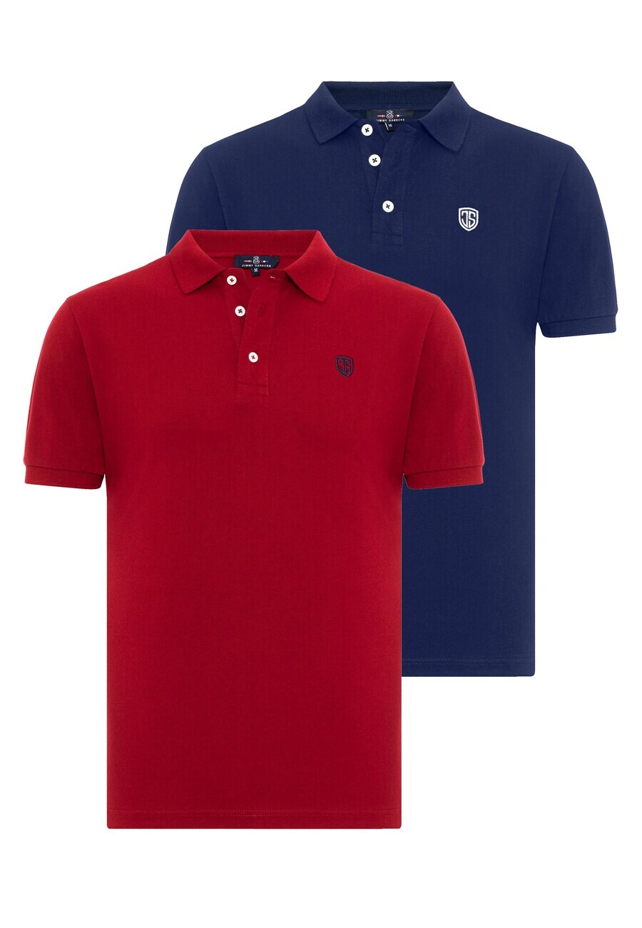 

Рубашка поло Jimmy Sanders Shirt, цвет navy/red