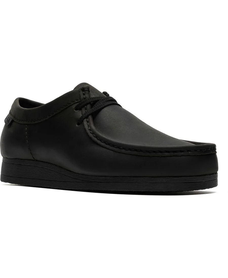 Мужские низкие туфли Wallaston на шнуровке Clarks, черный