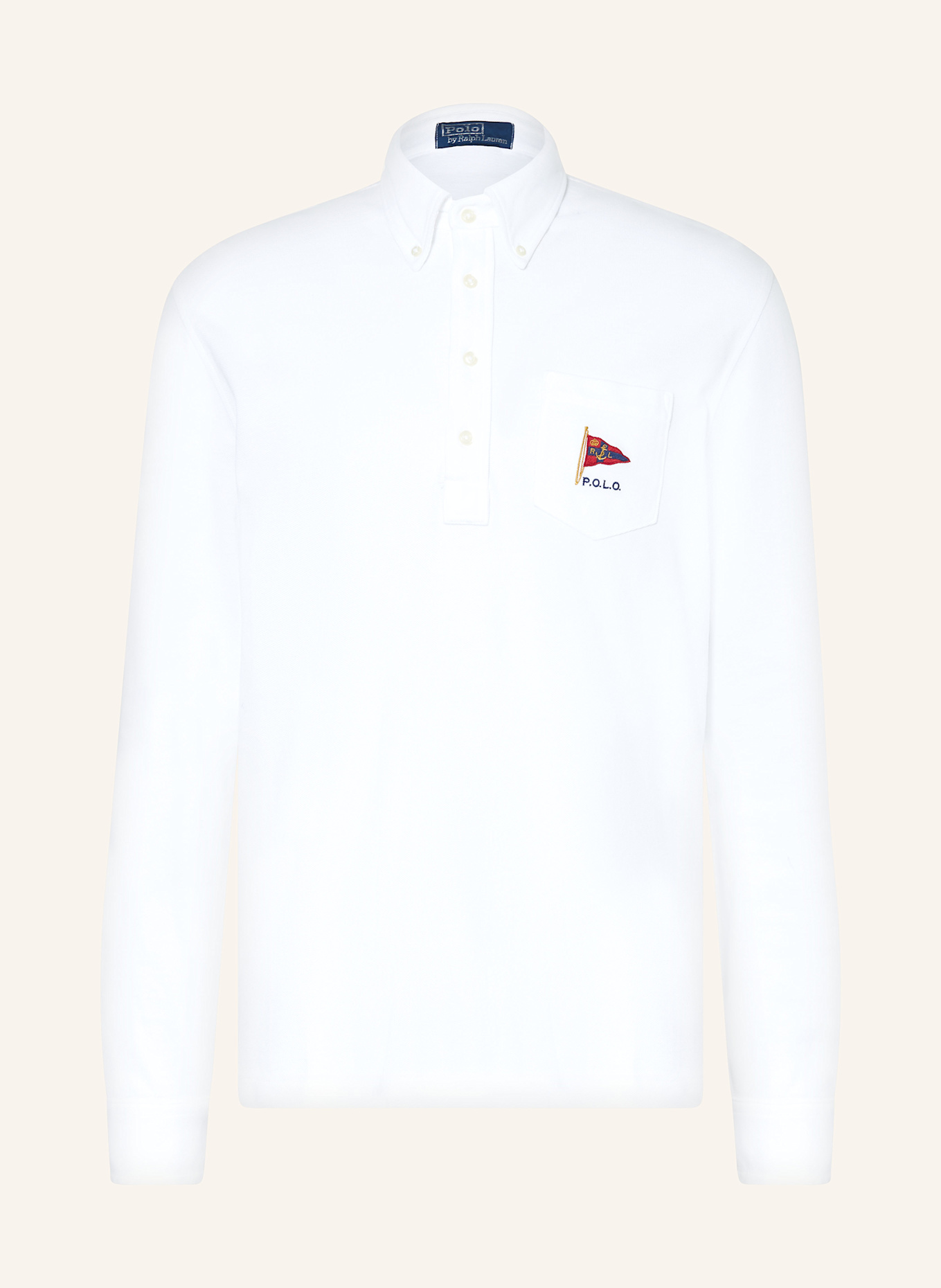 

Рубашка поло из пике Polo Ralph Lauren, белый