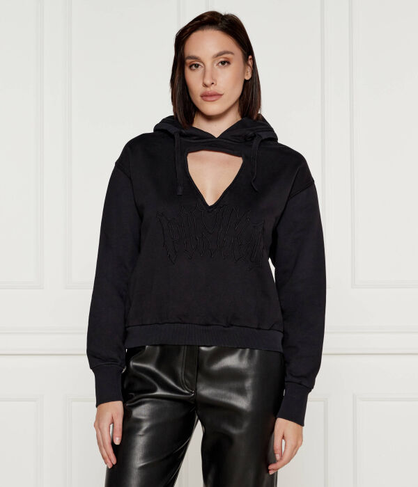 

Свитер Cropped fit Pinko, черный