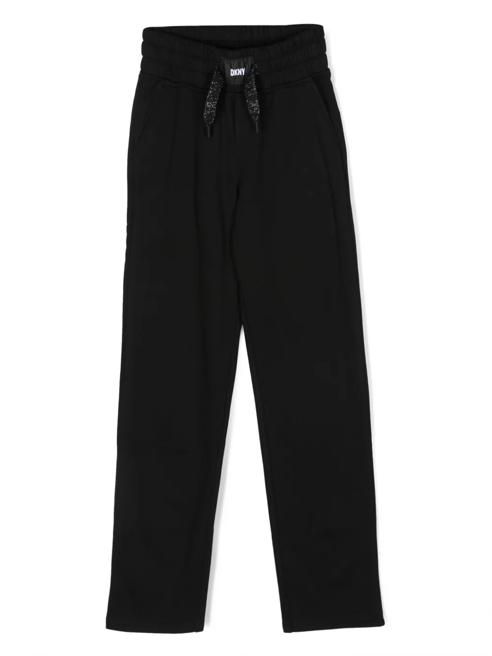 

Спортивные брюки с кулиской и нашивкой-логотипом Dkny Kids, черный