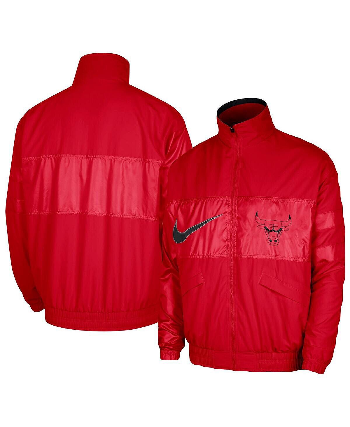

Мужская куртка Red Chicago Bulls Courtside Versus Capsule с молнией во всю длину Nike