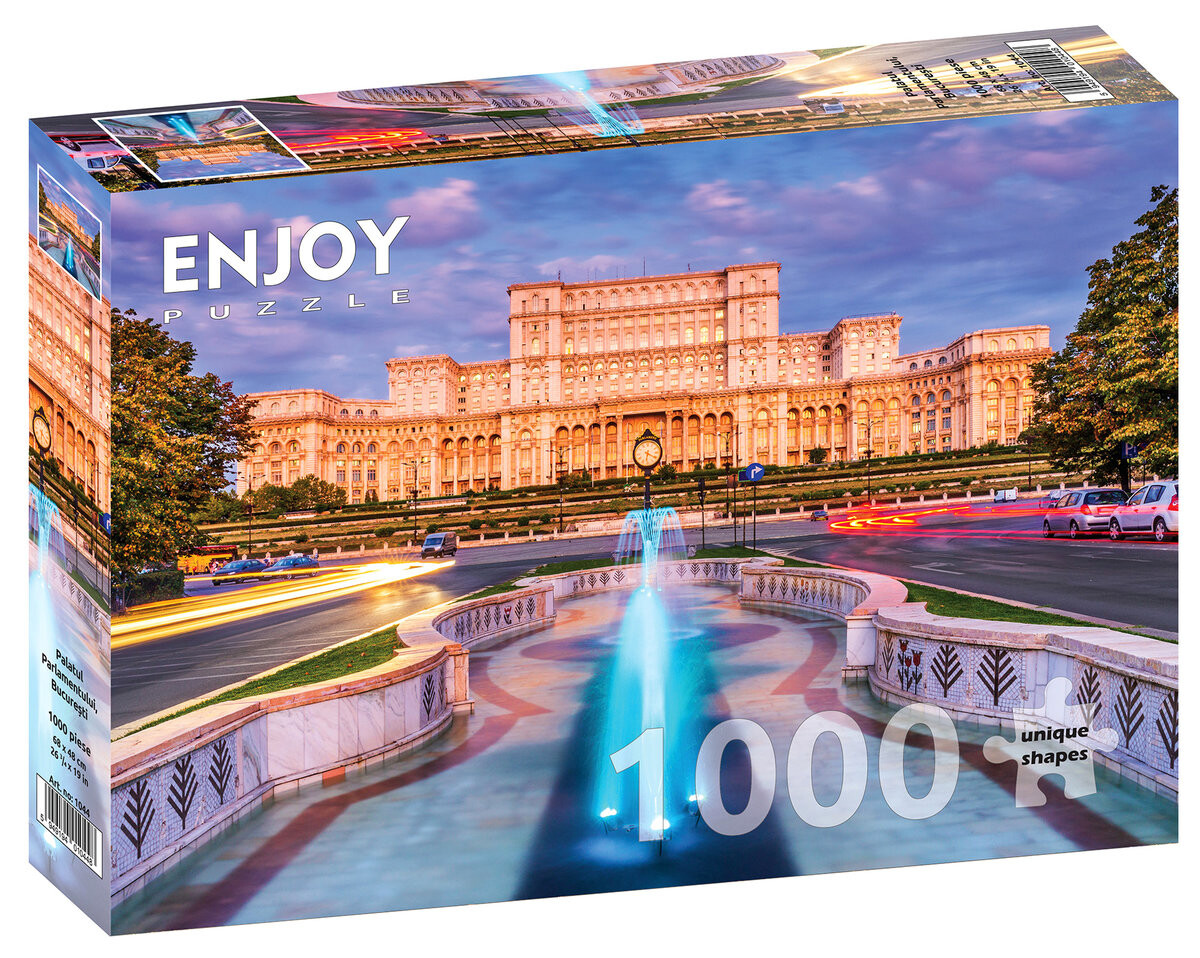 

Пазл, Дворец Парламента, Бухарест, Румыния, 1000 деталей. Enjoy