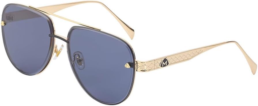 

Солнцезащитные очки LVTFCO для мужчин, увеличенного размера, с градиентными коричневыми линзами, защитой от УФ-излучения UV400, реалистичным цветом, для женщин, Mt046 Gold Black