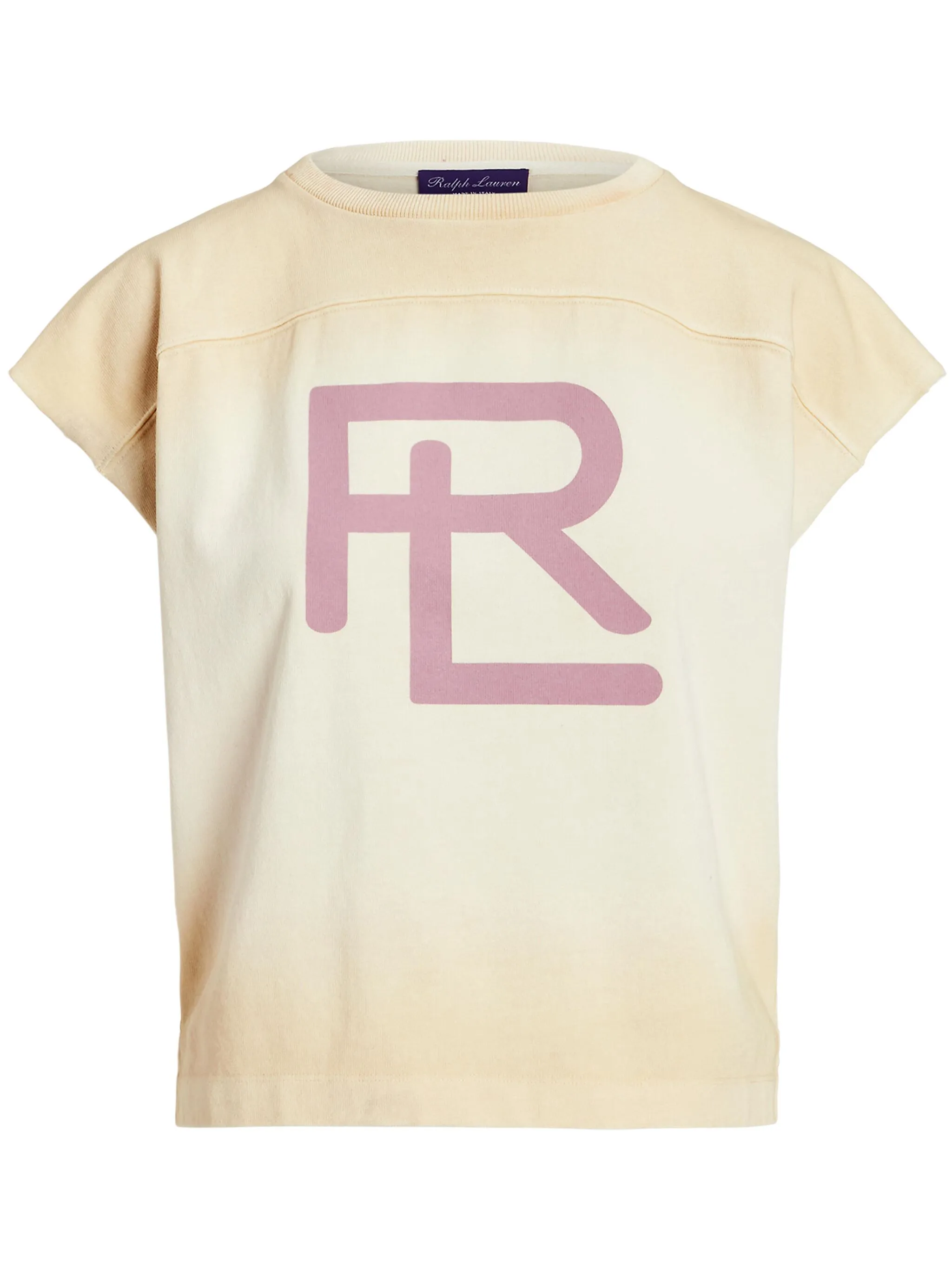 

Хлопковая футболка Ralph Lauren Collection, бежевый