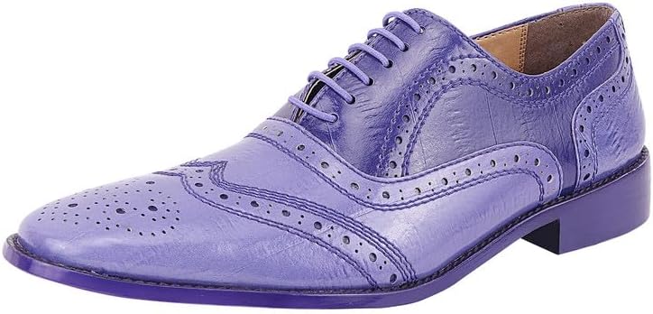 

Мужские оксфорды LIBERTYZENO с животным принтом из натуральной кожи на шнуровке для Рождества, фиолетовый