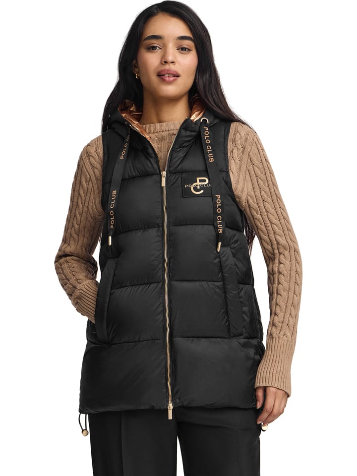 

Polo Club Стеганый жилет черного цвета