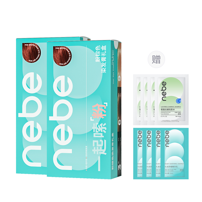 

Краски и осветлители для волос унисекс NEBE, розовый/коричневый