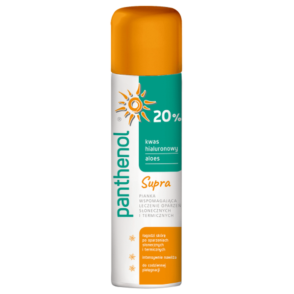 

Пена первой помощи при солнечных и термических ожогах, 150 мл Biovena Panthenol 20% supra
