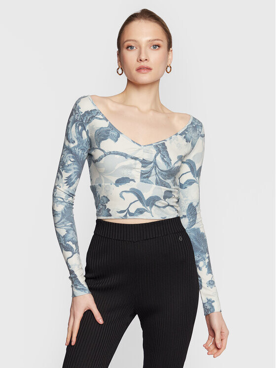 

Узкая блузка Guess, синий