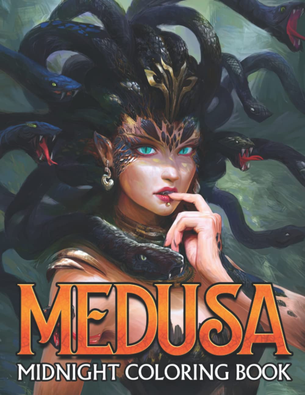 

Midnight Medusa Coloring Book: Amazing Coloring Pages With Black Edition Featuring Creepy Ancient Monster Pattern To Color For Adults | Have Fun With Our Book (Independently published)