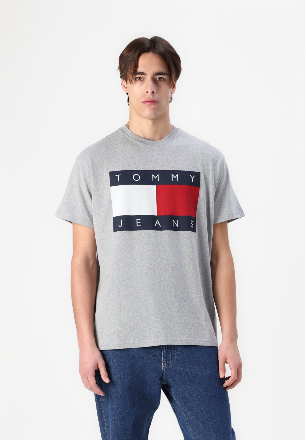 

Футболка с принтом BIG FLAG TEE Tommy Jeans, серый
