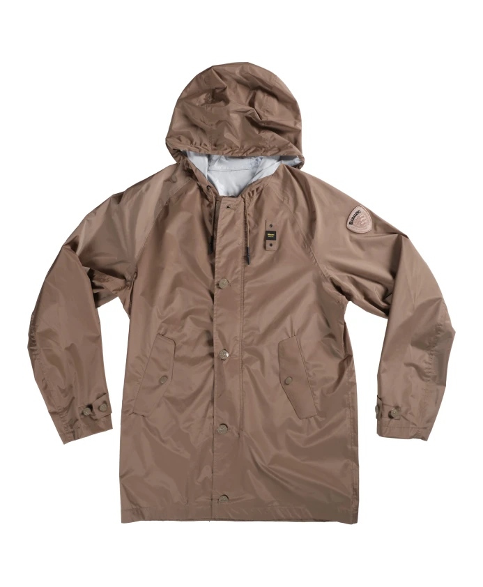 

Длинный тренч-пальто из полиэстера Blauer, бежевый