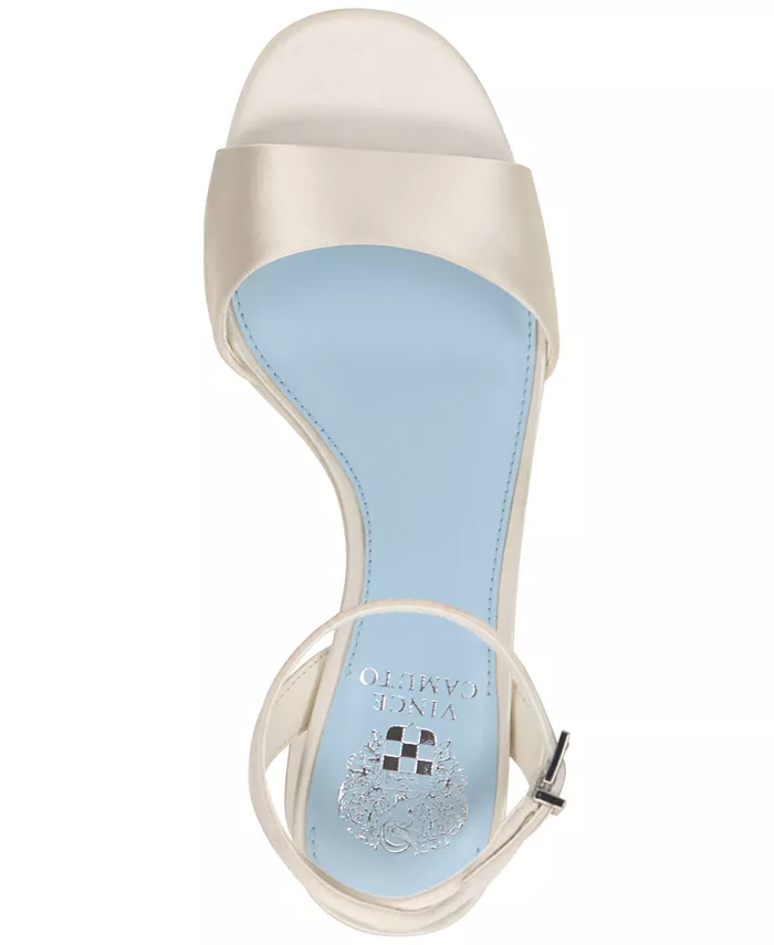 Платформенные блочные босоножки на каблуке Pendry Vince Camuto, слоновая кость/кремовый — фото 4