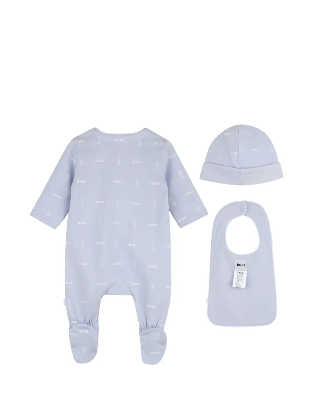 Комплект боди с логотипом Boss Kidswear, синий — фото 2
