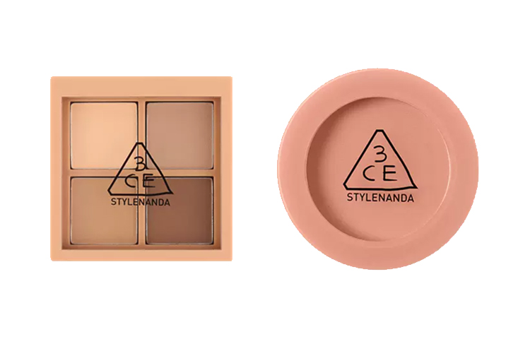 

Тени для век и румяна, 4 оттенка, легко растушевываются, выравнивают тон лица, набор из 2 предметов 3CE