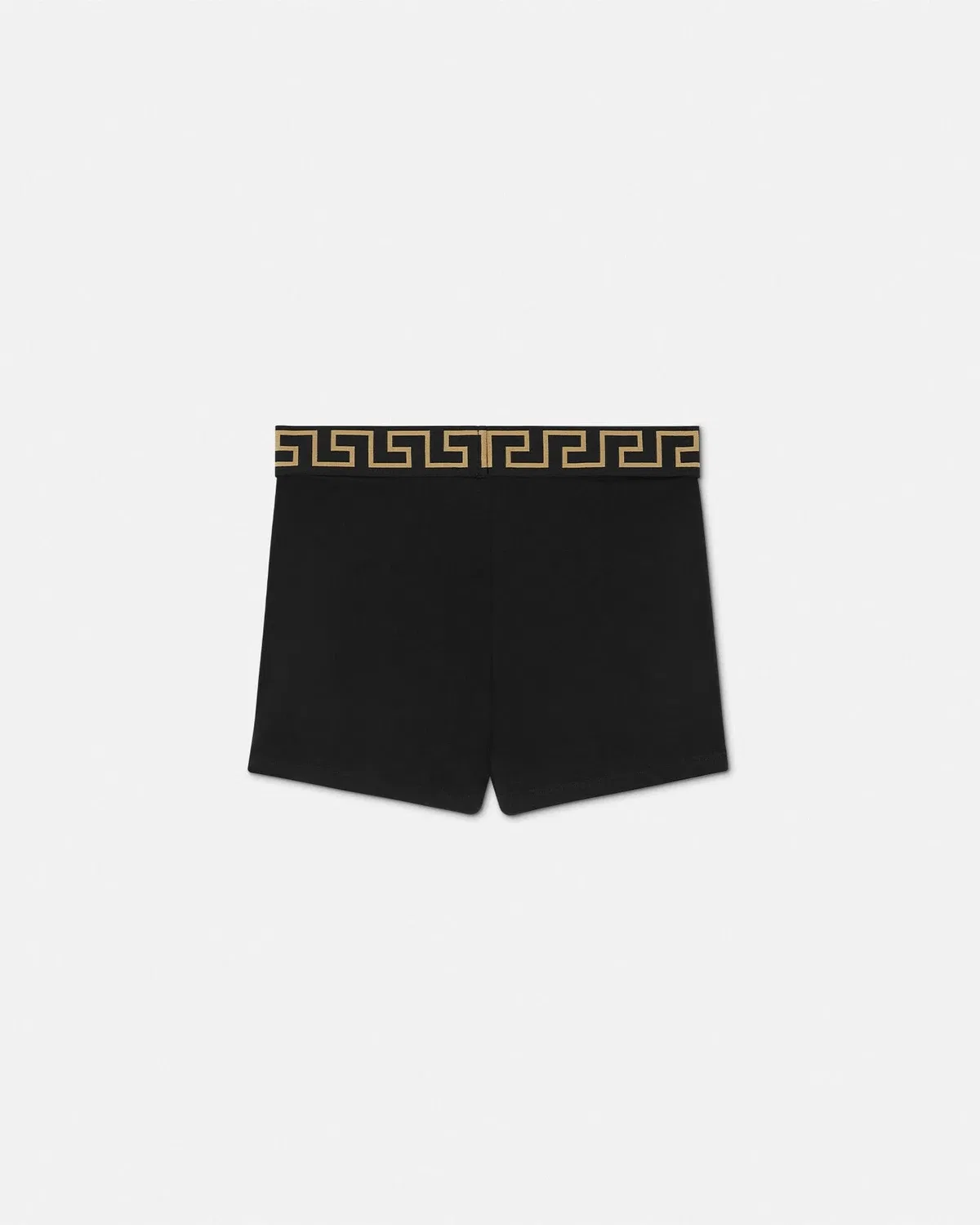 Боксеры из хлопкового трикотажа с жаккардовым плетением VERSACE, черный — фото 3
