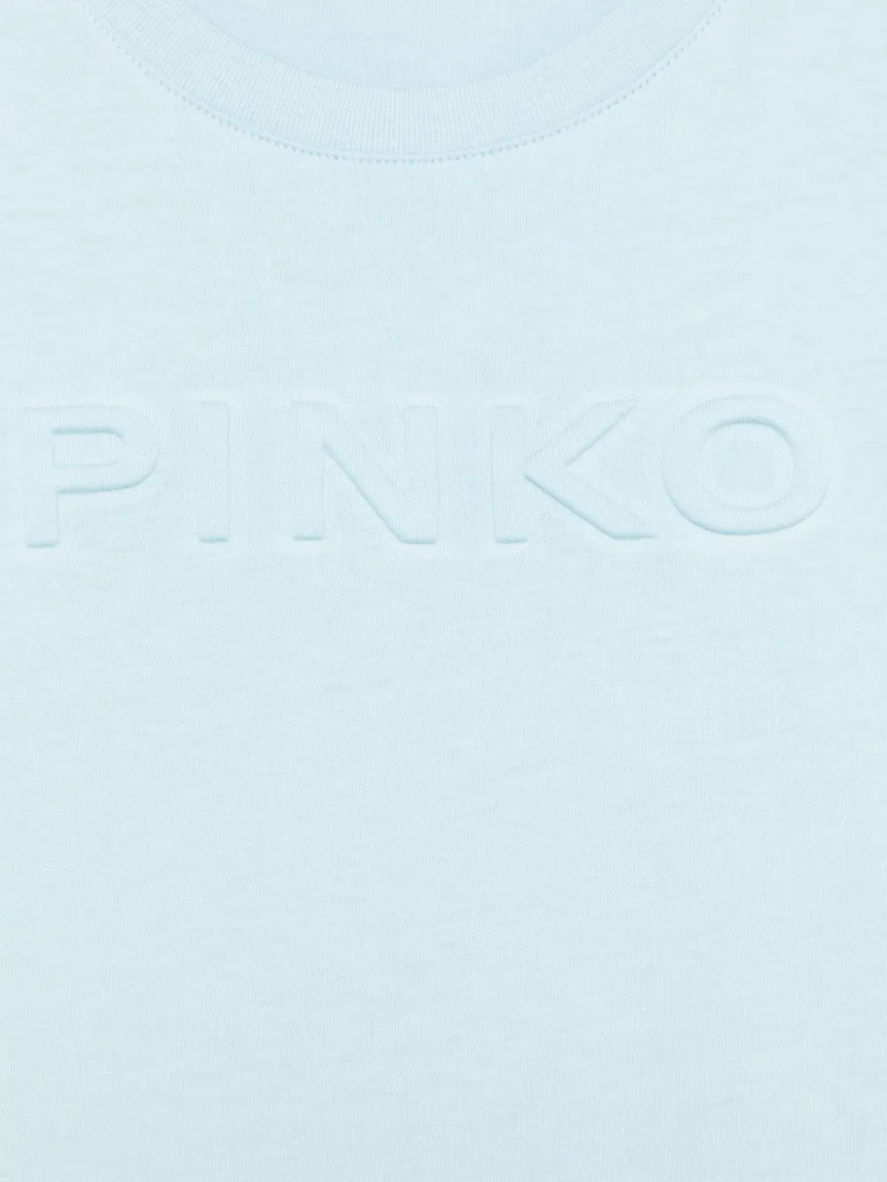 Pinko Kids футболка с тисненым логотипом, синий — фото 3