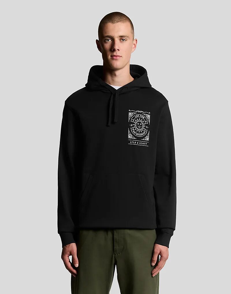 

Толстовка Lyle & Scott Sunshine Inn с графическим принтом в цвете «угольно-черный»