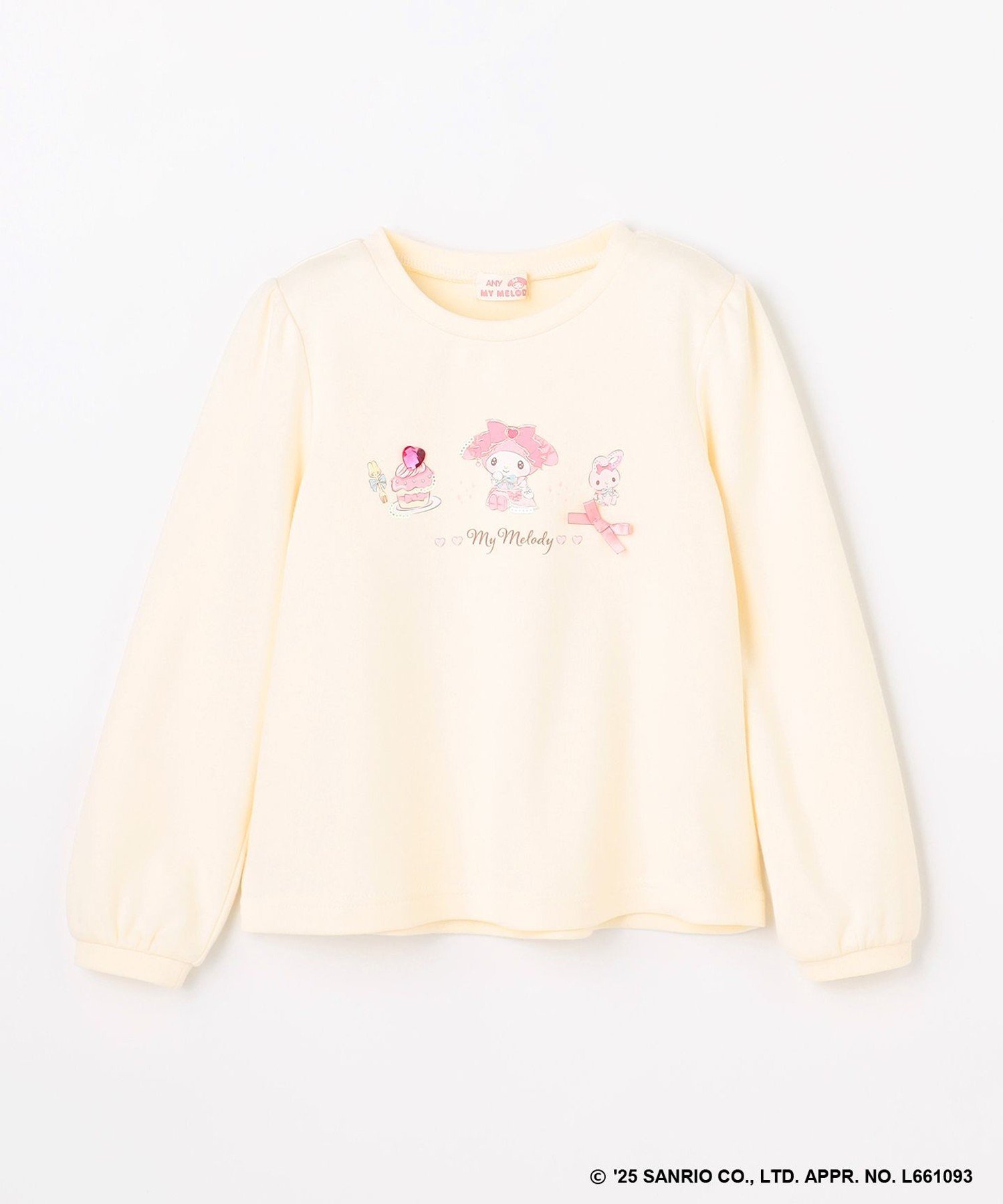 Футболка с длинными рукавами ANY KIDS, Ecru x My Melody [002] — фото 3