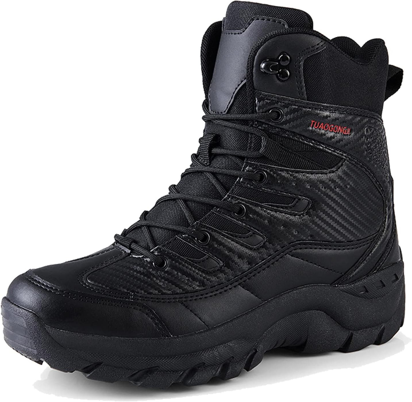 

Мужские тактические охотничьи ботинки до щиколотки, легкие боевые ботинки, военные тактические ботинки из микрофибры и кожи Zivopah, черный