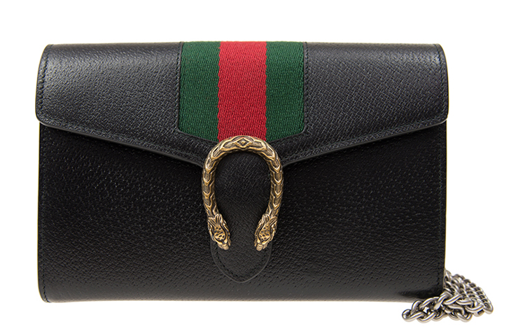 

Кожаная сумка кросс-боди через плечо Dionisus черная GUCCI