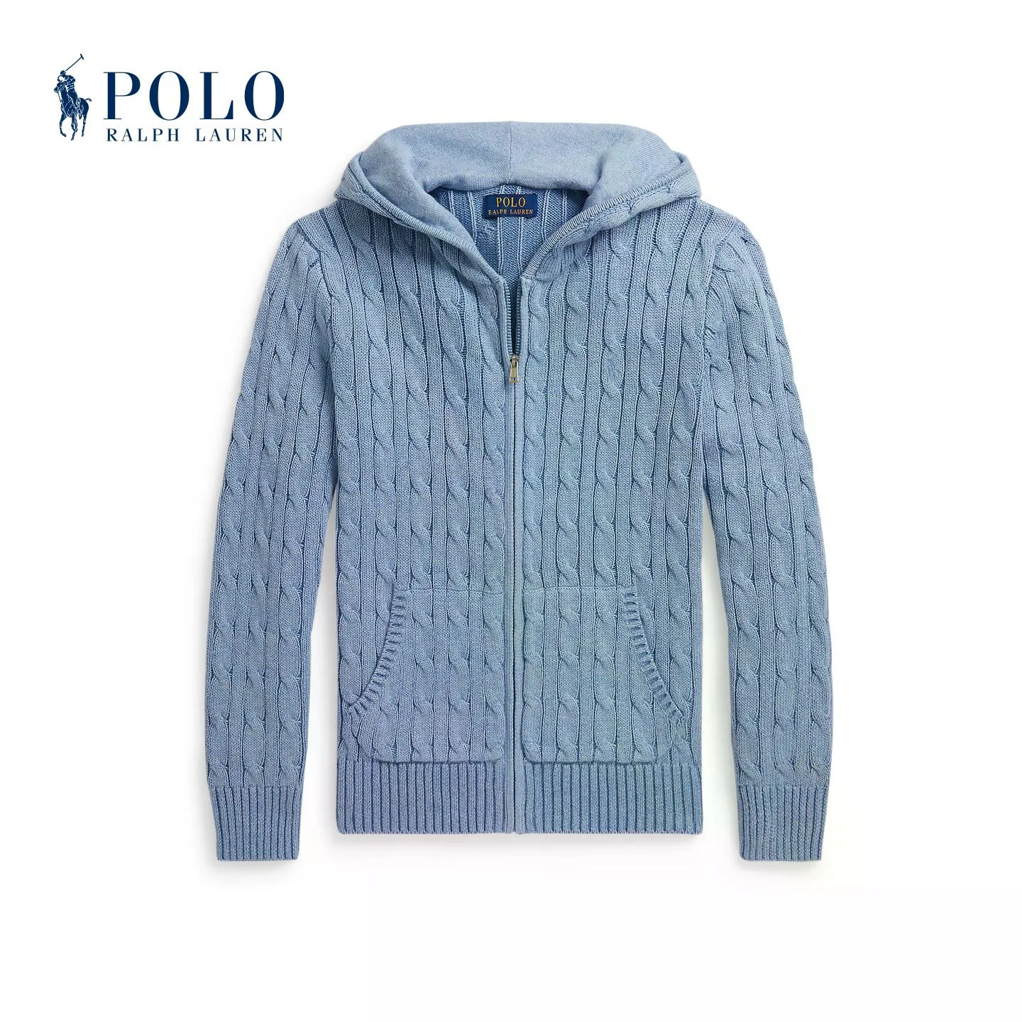 Унисекс худи Polo Ralph Lauren, 400 - синий — фото 3