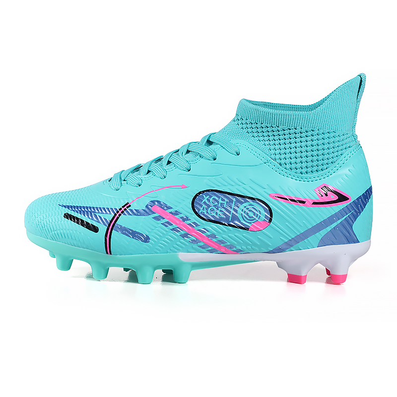 

Футбольные бутсы для детей и подростков с высокими амортизационными, износостойкими и упругими свойствами PROTECTCAMEL, аква