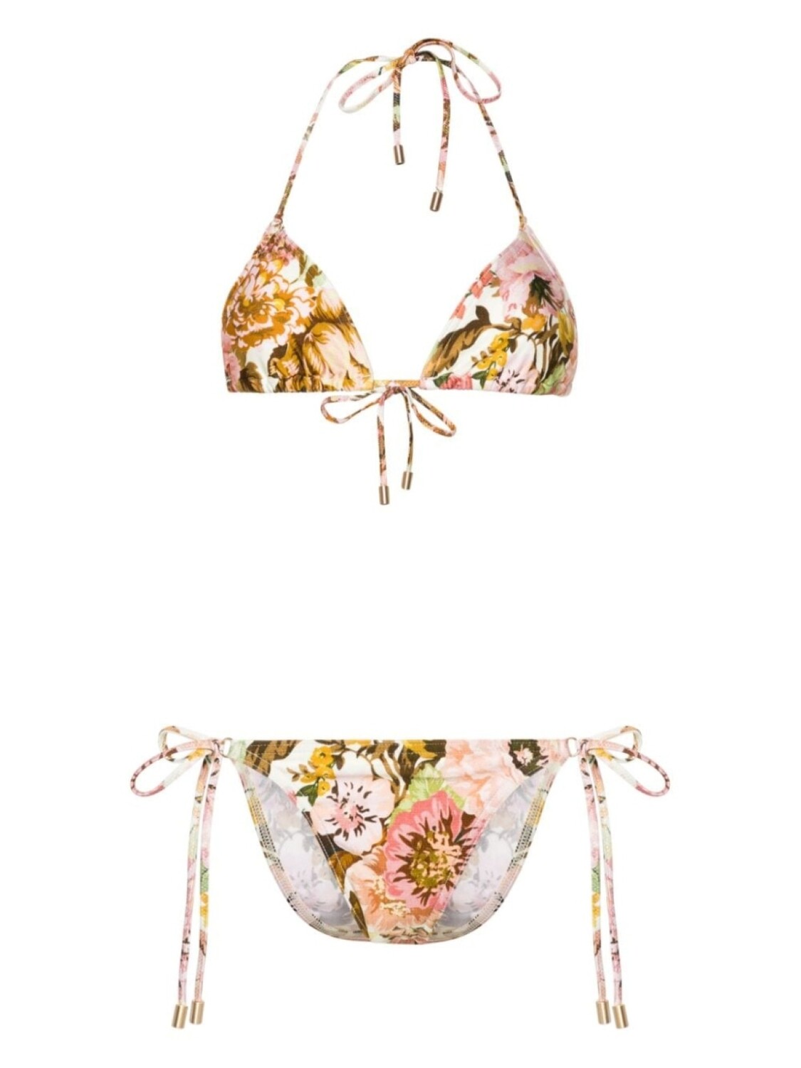 

ZIMMERMANN золотистый мини-бикини Tri, розовый
