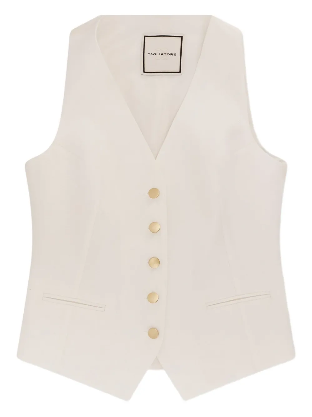 

Жилет Giselle с V-образным вырезом Tagliatore, белый