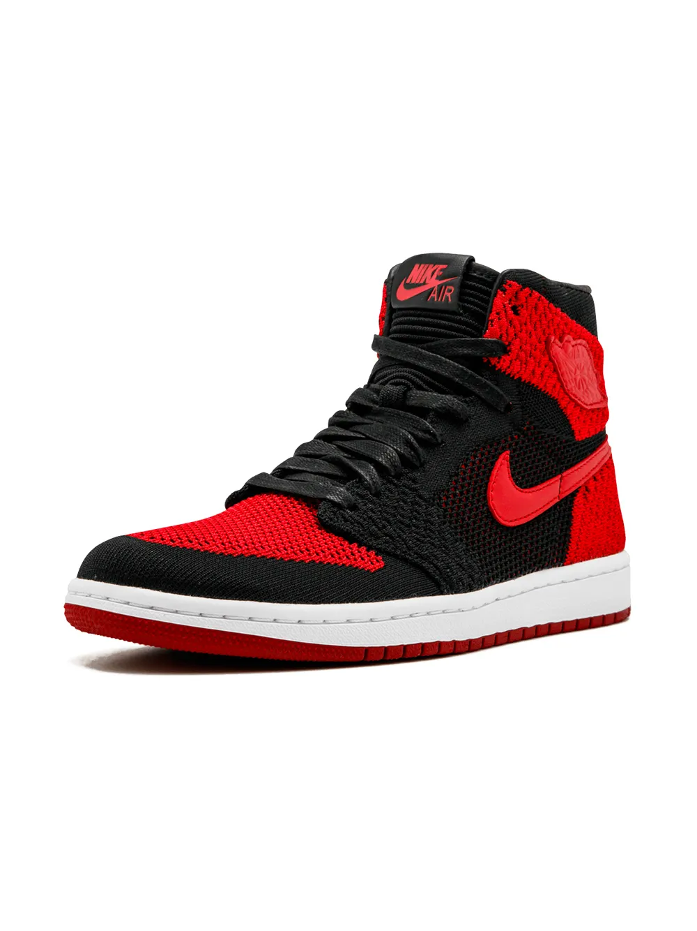 Кроссовки Air  1 Retro HI Flyknit Jordan, черный — фото 4