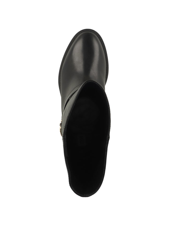 Женские ботильоны Steve Madden кожаные с пряжкой, черный — фото 2
