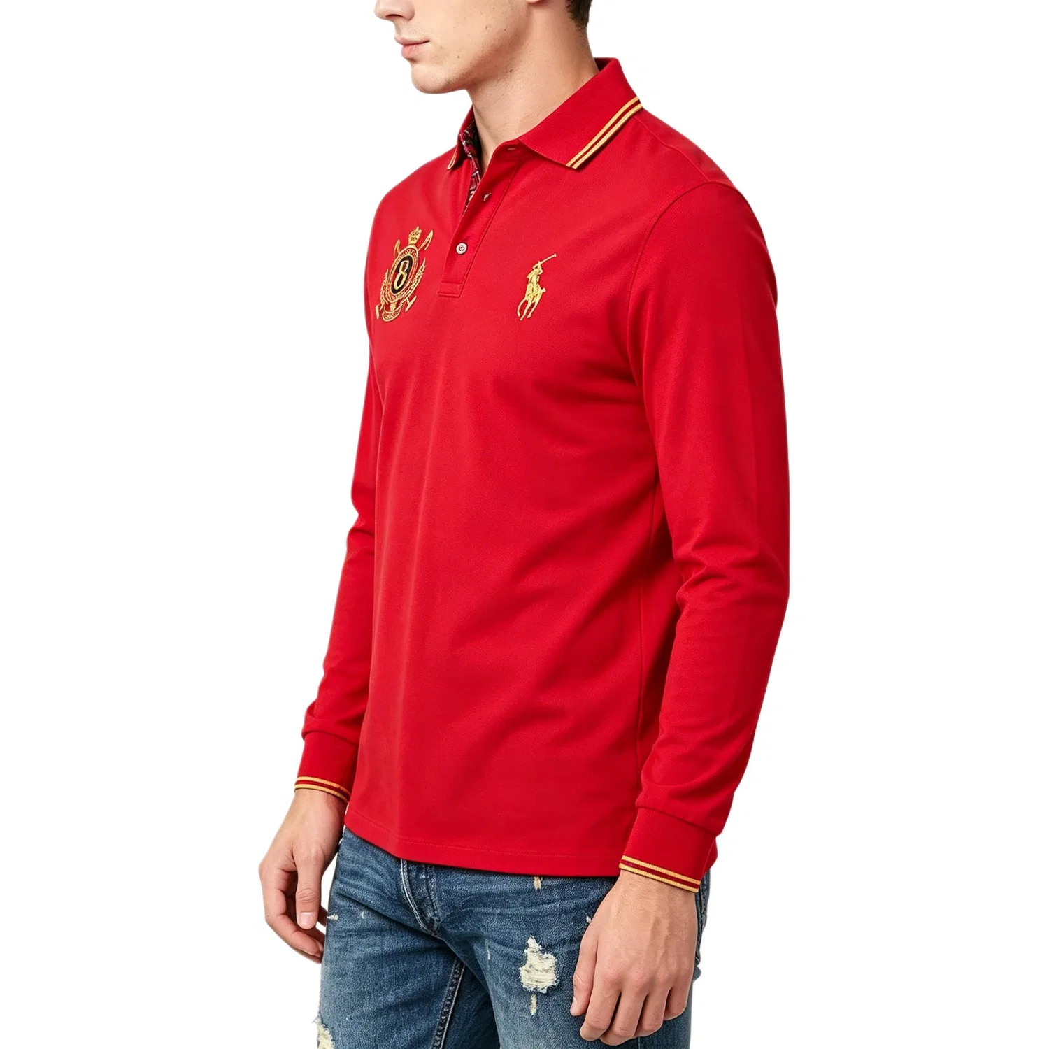 Поло SS26 Classic Version мужское Polo Ralph Lauren, Red — фото 4