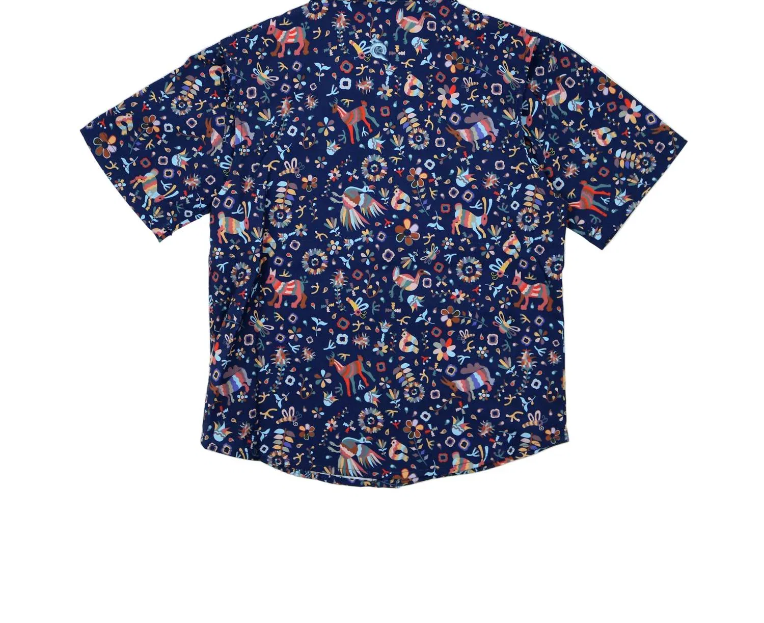 Blue Quail Clothing Co Детская рубашка-гуаябера с коротким рукавом, осенняя расцветка Otomi — фото 2