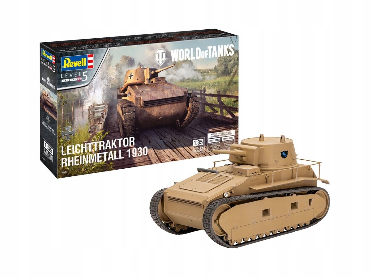 

Revell 1:35 Wot Leichttraktor Rheinmetall 03506
