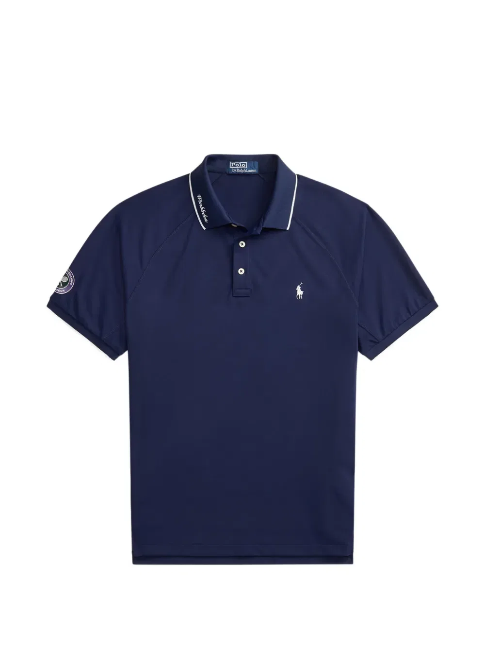 Полосатая рубашка-поло с рукавами реглан Polo Ralph Lauren, синий