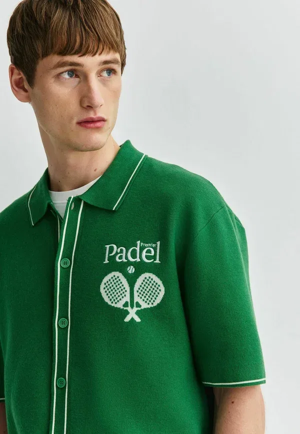 Футболка Next, green padel graphic, зеленая — фото 4