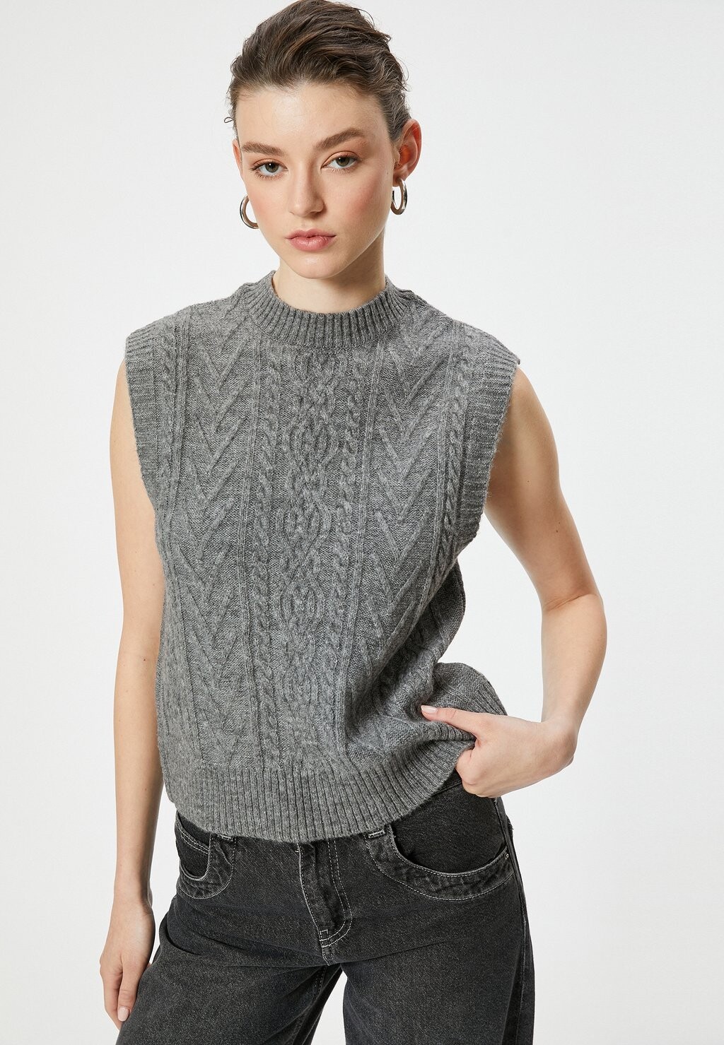 

Джемпер SLEEVELESS Koton, серый