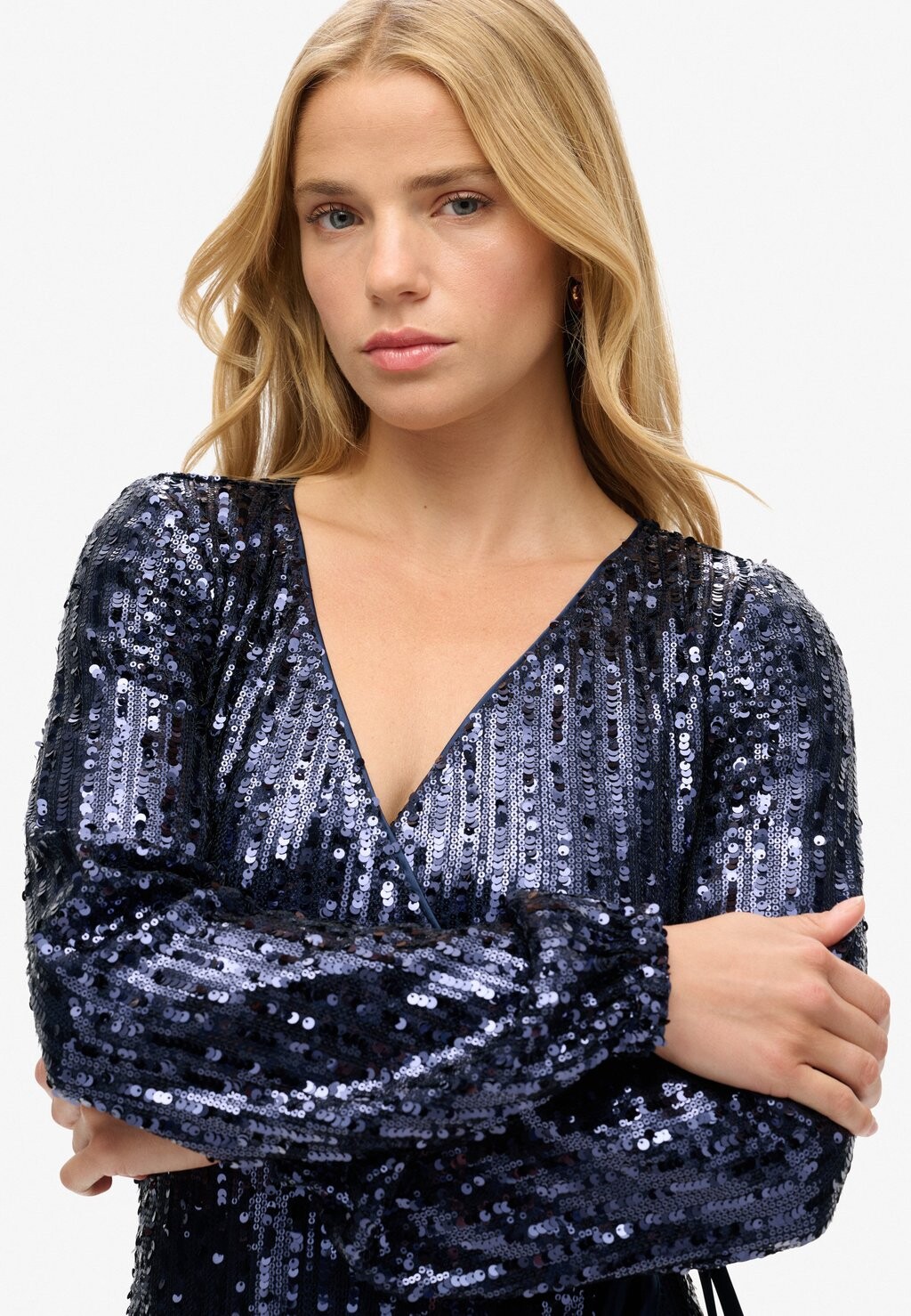 

Коктейльное платье / Вечернее платье SEQUIN WRAP Superdry, синий