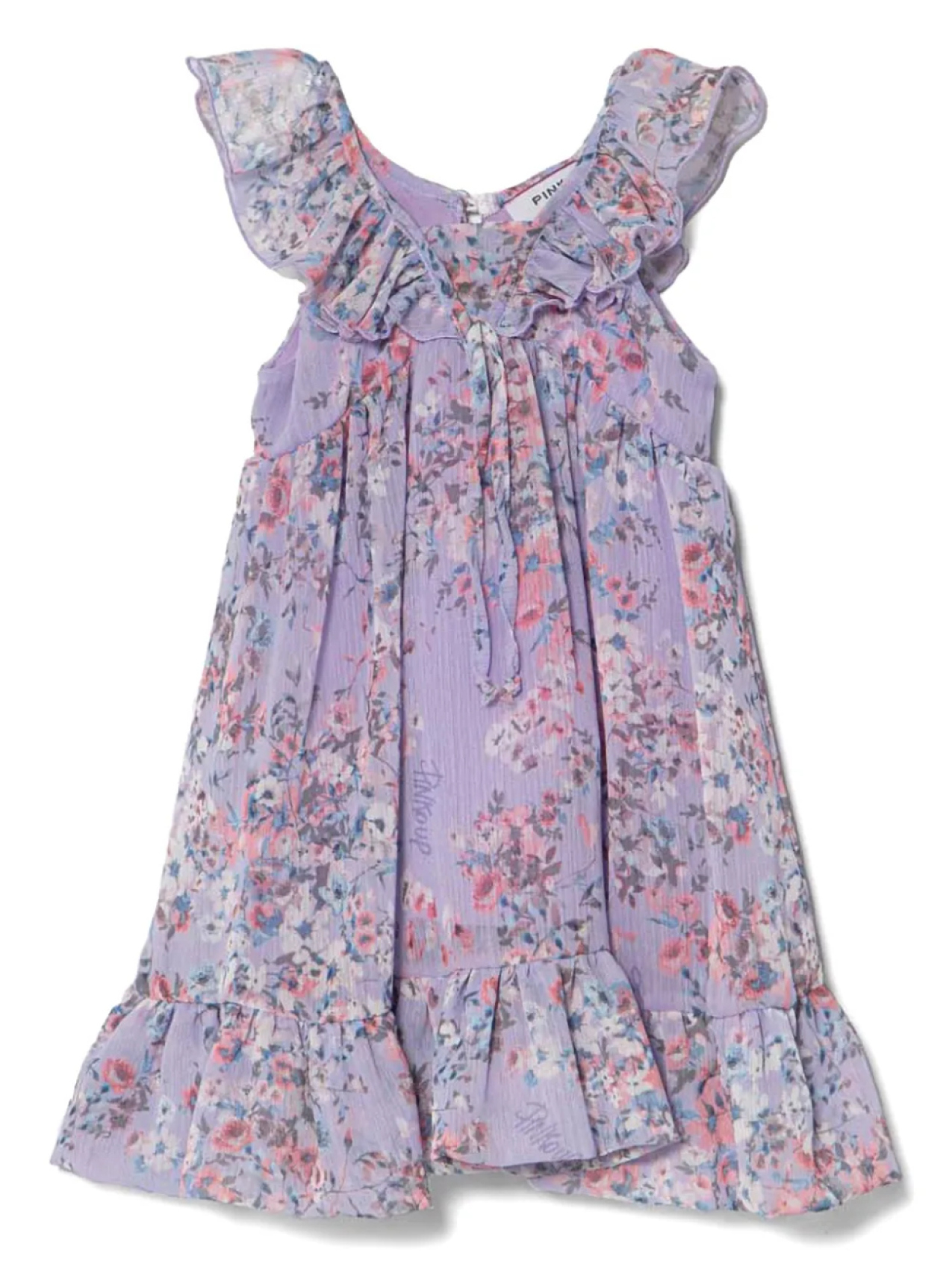 

Платье Pinko Kids с цветочным принтом, фиолетовый