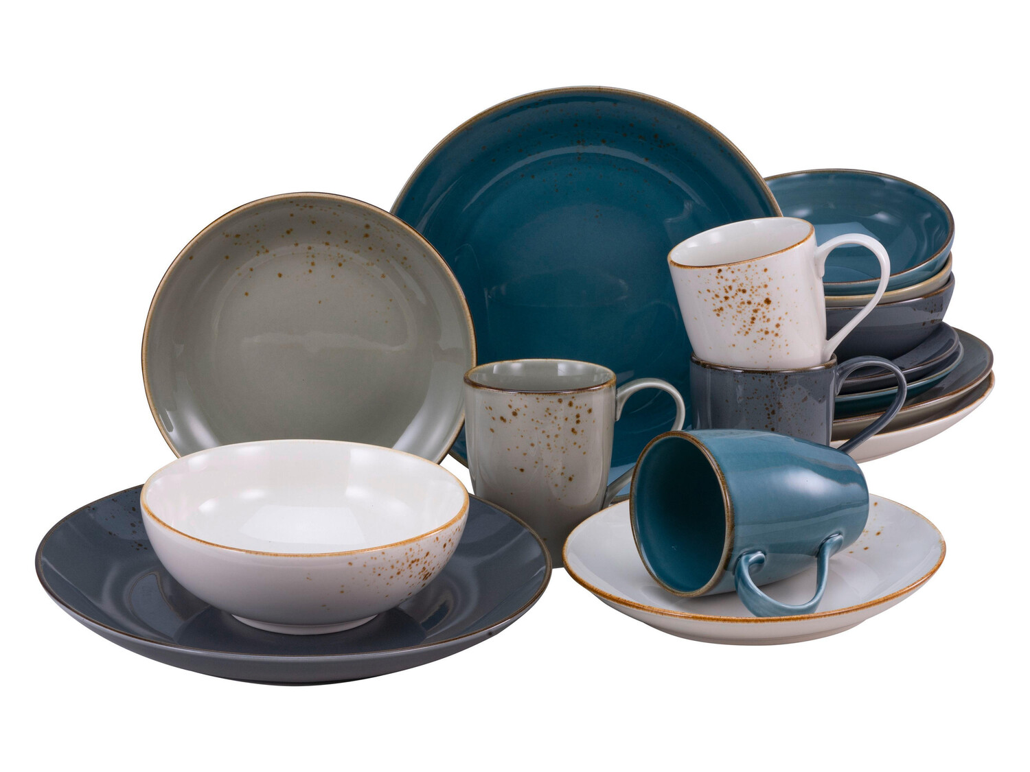 

Комбинированный сервиз 16 предметов nature collection nordic style Creatable, мультиколор