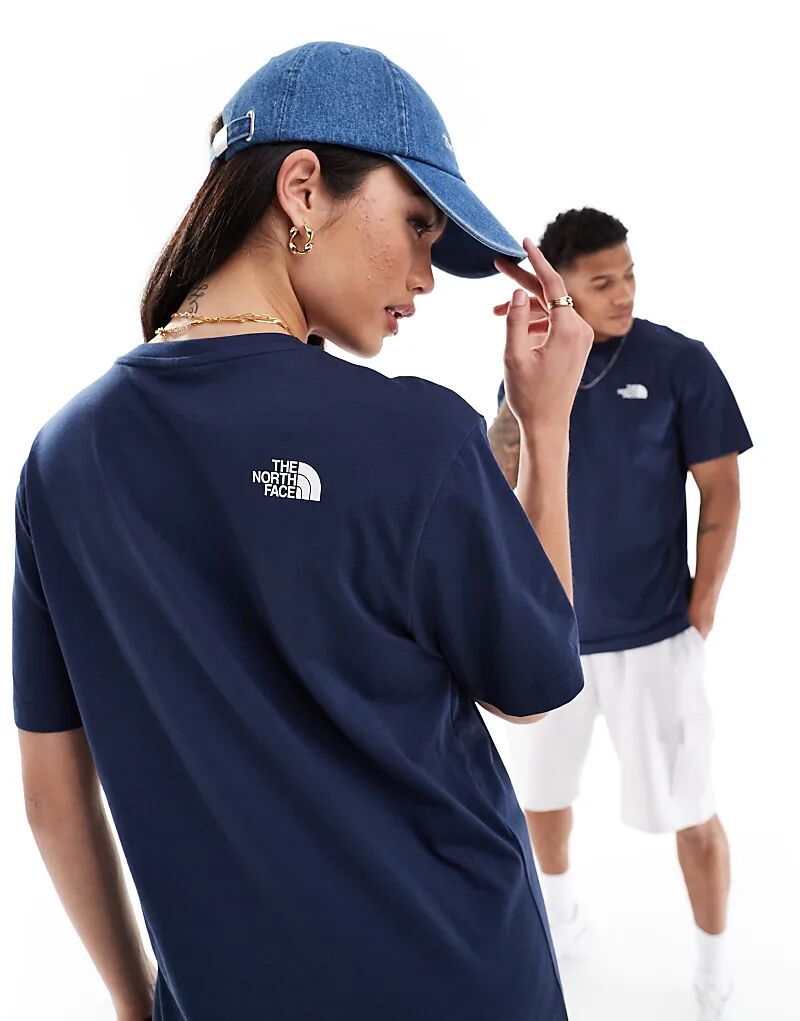 

Футболка The North Face Simple Dome темно-синего цвета с логотипом