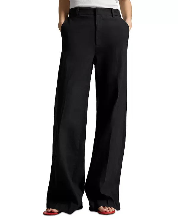 Эластичные брюки из хлопка Ralph Lauren, Black