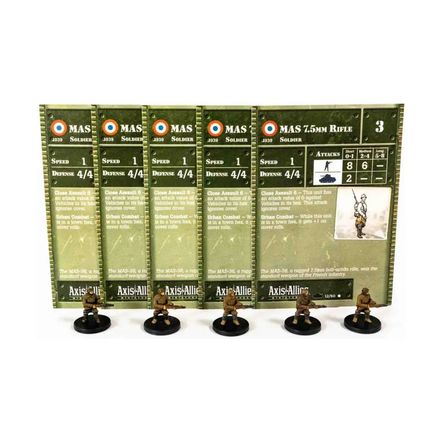 

7,5-мм винтовка МАС (1939-1945 гг.) (C) x5, Axis & Allies - Collectible Miniatures Game - 1939-1945 Singles